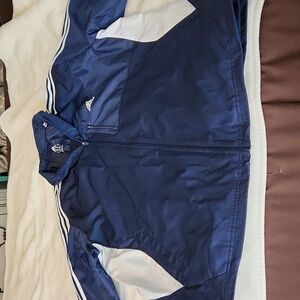 Adidas Men's XL Navy Climate Wind Jacket